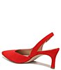 Color:Retro Poppy - Image 4 - 27 EDIT Naturalizer Felicia Suede Slingback Dress Heels