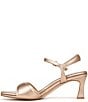 Color:Rose Gold - Image 5 - 27 EDIT Grace Leather Ankle Strap Dress Sandals