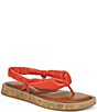 Color:Sienna Orange - Image 1 - 27 EDIT Naturalizer Gwenna Padded Leather Thong Sandals
