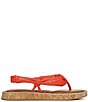 Color:Sienna Orange - Image 2 - 27 EDIT Naturalizer Gwenna Padded Leather Thong Sandals