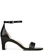 Color:Black Leather - Image 2 - 27 EDIT Iriss Leather Ankle Strap Square Toe Dress Sandals