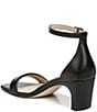 Color:Black Leather - Image 4 - 27 EDIT Iriss Leather Ankle Strap Square Toe Dress Sandals