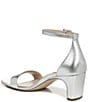 Color:Silver - Image 4 - 27 EDIT Iriss Metallic Leather Ankle Strap Square Toe Dress Sandals