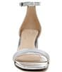 Color:Silver - Image 6 - 27 EDIT Iriss Metallic Leather Ankle Strap Square Toe Dress Sandals