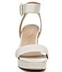 Color:Satin Pearl - Image 6 - 27 EDIT Jaselle Square Toe Leather Buckle Detail Ankle Strap Platform Dress Sandals