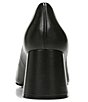 Color:Black - Image 3 - 27 EDIT Naturalizer Licia Leather Snip Toe Block Heel Dress Pumps