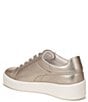 Color:Champagne - Image 4 - 27 EDIT Marisol Metallic Leather Lace-Up Sneakers
