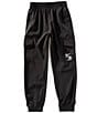 Nike 3BRAND by Russell Wilson Big Boys Woven Poly-Nylon Jogger Pants, Color:Black - Image 1