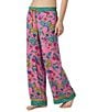 40WINKS Boho Blooms Print Woven Coordinating Sleep Pants - Image 3