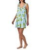 40WINKS Lemon Print Sleeveless Scoop Neck Woven Chemise - Image 3