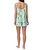 40WINKS Lemon Print Sleeveless Scoop Neck Woven Shorty Pajama Set - Image 2