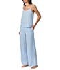 40WINKS Solid Sleeveless Round Neck Knit Pajama Set - Image 3