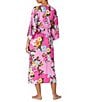 40WINKS Woven Floral Patchwork Bracelet-Sleeve Shawl Collar Coordinating Maxi Wrap Robe - Image 2