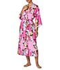 40WINKS Woven Floral Patchwork Bracelet-Sleeve Shawl Collar Coordinating Maxi Wrap Robe - Image 4