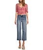Color:Heidi - Image 3 - Alexa High Rise Wide Leg Cropped Jeans