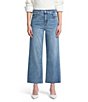 7 For All Mankind Alexa High Rise Wide Leg Cropped Jeans - Image 1