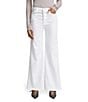 7 For All Mankind Jo Luxe Vintage Ultra High Rise Wide Leg Denim Jeans, Color:Soleil - Image 1