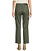 Color:Sage Coated - Image 2 - 7 For All Mankind Logan Coated Mid Rise Straight Leg Cargo Pant