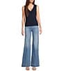 7 For All Mankind Modern Dojo Denim Trouser Pant, Color:Bloom - Image 3