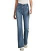 7 For All Mankind Modern Dojo Tailorless High Rise Flare Leg Jeans - Image 1