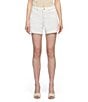 7 For All Mankind Monroe High Rise Long Denim Shorts - Image 1