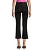 Color:Coated Black - Image 2 - Slim High Rise Coated Cropped Flared Jeans