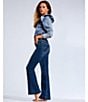 Color:Medium Melrose - Image 5 - Tailorless Dojo Flare Leg Jeans