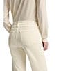 7 For All Mankind Twisted Dojo Tailorless Mid Rise Flare Leg Pants, Color:Corduroy Eggshell - Image 5