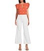 Color:Soleil (White) - Image 3 - Ultra High Rise Cropped Wide Leg Jeans