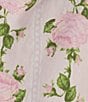 8 Oak Lane Sleeveless Tie Top Woven Vintage Rose Print Shorty Pajama Set, Color:Pink Vintage Rose - Image 3