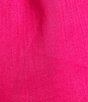 Color:Magenta - Image 3 - A-Line Scoop Neck Elbow Bubble Sleeve Mini Dress