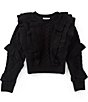 A Loves A Big Girl Ruffle Sweater - Image 1