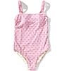 A Loves A Big Girls Reversible Bandeau One-Piece Swimsuit, Color:Traditional Bloom - Image 3