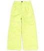 Color:Pistachio - Image 1 - Big Girls 7-16 Linen Blend Trouser Pants