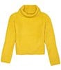 Color:Citron - Image 1 - Big Girls 7-16 Long Sleeve Funnel Neck Sweater