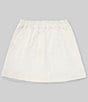 Color:White - Image 2 - Big Girls 7-16 Oversized Front Pocket Denim Mini Skirt