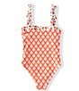 A Loves A Big Girls Reversible Bandeau One-Piece Swimsuit, Color:Rio Block - Image 2
