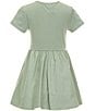 A Loves A Big Girls Short Sleeve Bubble Dress, Color:Olive - Image 2