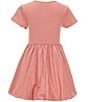 A Loves A Big Girls Short Sleeve Bubble Dress, Color:Rose - Image 2