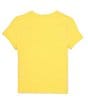 Color:Daffodil - Image 3 - Big Girls 7-16 Short Sleeve Flip Sequin Dog Graphic T-Shirt