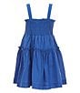 A Loves A Big Girls Sleeveless Smocked Dress, Color:Cobalt Blue - Image 2
