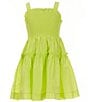 Color:Pistachio - Image 1 - Big Girls 7-16 Sleeveless Smocked Dress