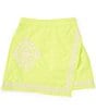 Color:Pistachio - Image 1 - Big Girls 7-16 Wrap Mini Skirt