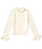 A Loves A Big Girls Long Sleeve Ruffle Top - Image 2