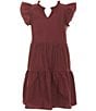 A Loves A Big Girls Ruffle Cap Sleeve Tiered Dress - Image 5