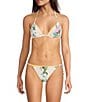 A Loves A Botanical Frames Reversible Shell Stitch Detail Triangle Swim Top & Shell Stitch Detail Tie Side Swim Bottom - Image 1