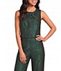 A Loves A Bow Front Scoop Neck Sleeveless Coordinating Top - Image 1