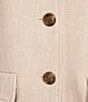 A Loves A Collared Long Sleeve Button Front Bomber Jacket - Image 4