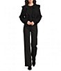 A Loves A Crew Neck Long Sleeve Ruffle Sweater - Image 3