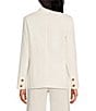 Color:Ivory - Image 2 - Double Breasted Coordinating Denim Blazer